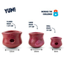 West Paw - Holiday Toppl Dispenser - Candy Cane Red