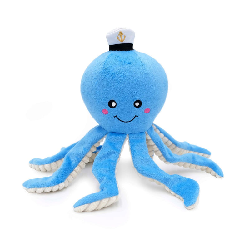 Zippy Paws - Playful Pal Plush Squeaker Rope Dog Toy - Ollie the Octopus