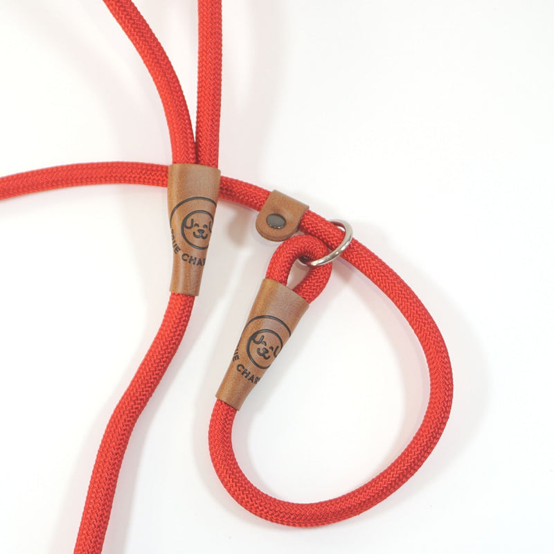True Charlie Co - Rope Slip Lead - Velvet Red - The Original Charlie