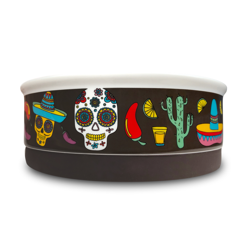 Indie Boho - Bowl - Mexican Skulls