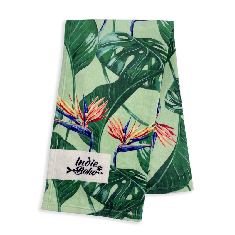Indie Boho - Pet Blanket - Tropical Bloom