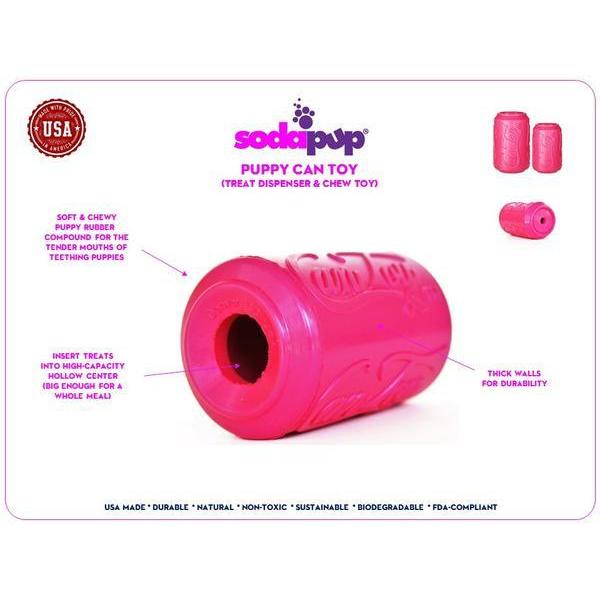 Rover Pet Products - Puppy Can Toy - For Soft Gums and Teething Puppies