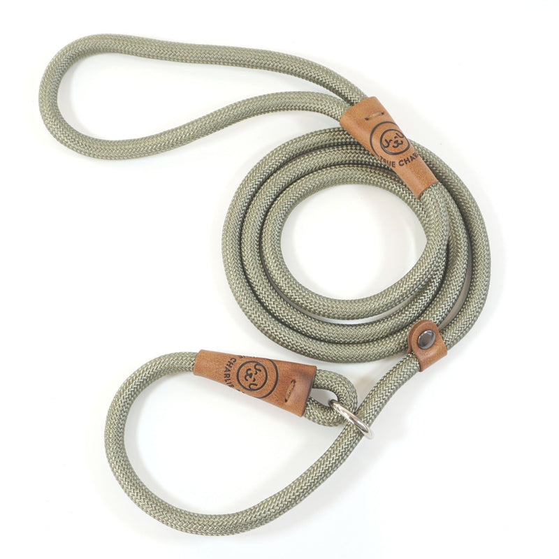 True Charlie Co - Rope Slip Lead - Gum Leaf Green - The Original Charlie