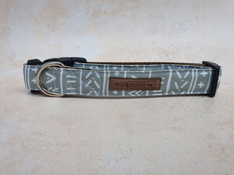 The Nomad's Dog - Sage Squad Canvas Fabric Dog Collar